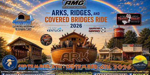 AMG 1st Annual Arks, Ridges, and Covered Bridges Ride 2026! A Scenic Riders Weekend!