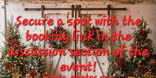 Indoor Christmas photos with Santa