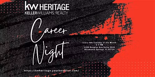Career Night at Keller Williams Heritage Realty
