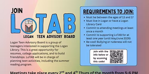 LoTAB Meeting (Teen Advisory Board)