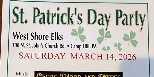 St. Patrick\u2019s Day Party - AOH Cumberland County