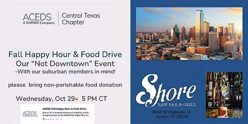 ACEDS Fall Happy Hour & Food Drive