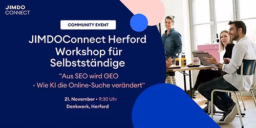 JIMDOConnect Herford: Workshop f\u00fcr Selbstst\u00e4ndige