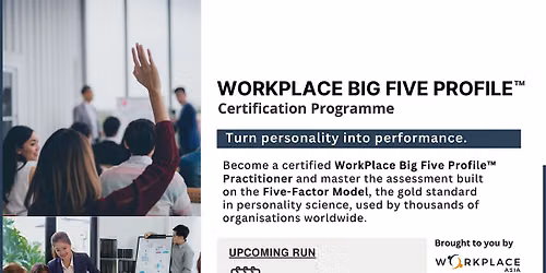 [10 & 11 Nov 2026] WorkPlace Big Five Profile Certification Program