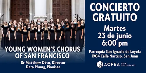 Concierto coral gratuito del Young Women's Chorus of San Francisco