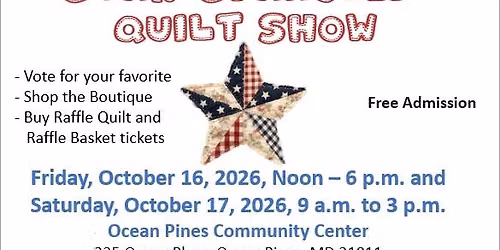 Quilters by the Sea Guild's Star-Spangled Quilt Show