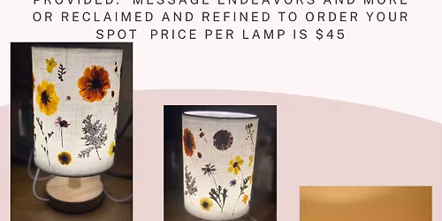 Dried Flower Lamp Class