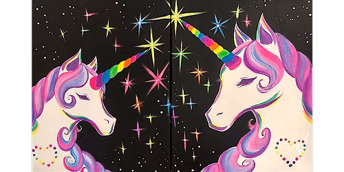 Unicorns in Radiant Color - Family Fun - Paint and Sip in Houston | Classpop!\u2122