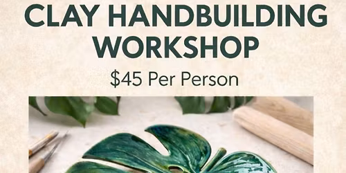 Clay Monstera Leaf workshop -at The Art Place Studio!