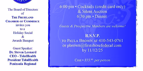 Holiday Social & Awards Banquet