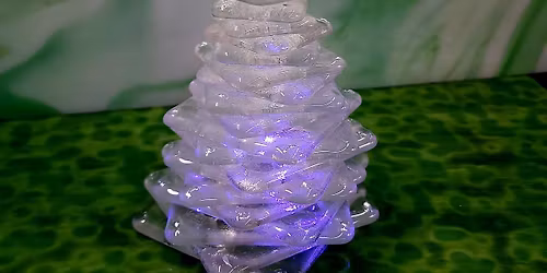 Fused Glass 3D Xmas Tree
