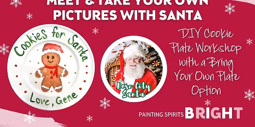 DIY Cookie Plate for Santa! PLUS MEET & Take Your Own Pictures with Santa!