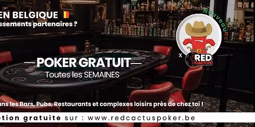Soir\u00e9e RedCactus Poker X Docteur Jekyll & Mister Cocktail \u00e0 LA LOUVI\u00c8RE (BE)