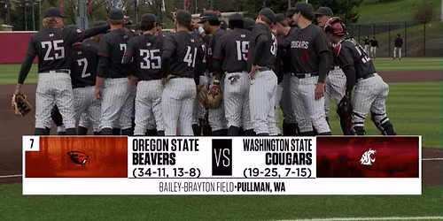 PARKING: Washington State Cougars vs. Oregon State Beavers