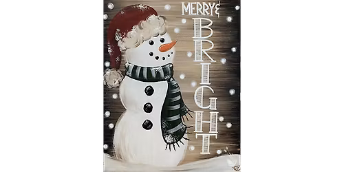 Bright Dreams From a Merry Snowman - Paint and Sip in Houston | Classpop!\u2122