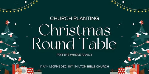 Church Planters Round Table Christmas Lunch