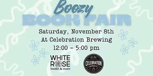 Boozy Book Fair at Celebration Brewing!