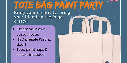 Ink & Canvas Tote Bag Paint Party