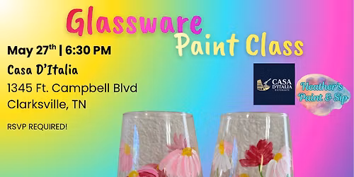 Glassware Paint Class