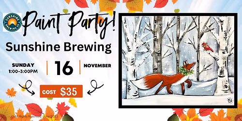 Sunshine Brewing Co Paint Party