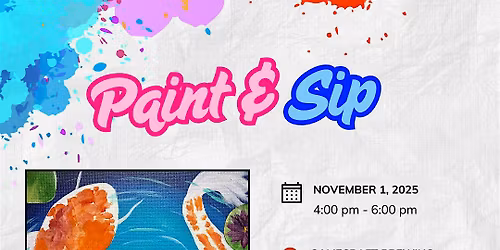 Koi Fish Pond paint and sip in Anaheim!