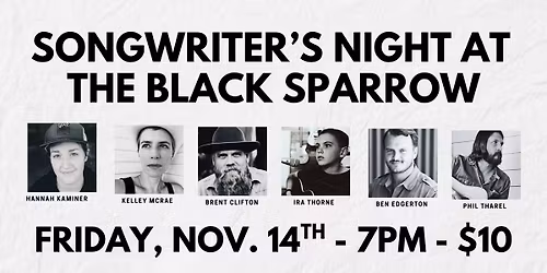 Songwriters Night @ The Black Sparrow