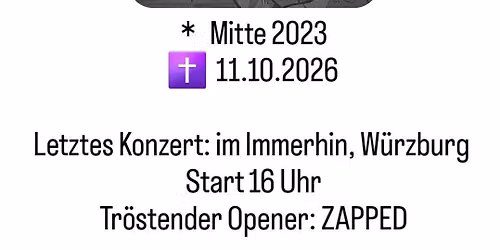 Letztes Konzert Progosaurus (+ ZAPPED)