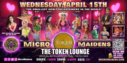 Westland, MI  - Micro Maidens Dwarf Dancers @ The Token Lounge - WEDNESDAY!