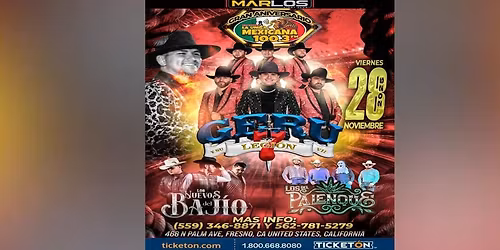 GERU Y SU LEGION 7, LOS DEL PALENQUE & MAS