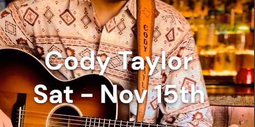 Cody Taylor \u2013 Live at The Table at Madeley!
