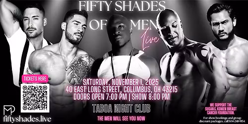 Fifty Shades Live \u2013 Ladies Night Out \u2013 Columbus, OH \u2013 Nov 1, 2025