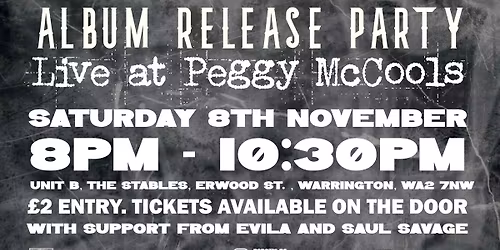 Robotic & el Tribe Present: Now Or Never - Album Launch Party Live at Peggy McCools