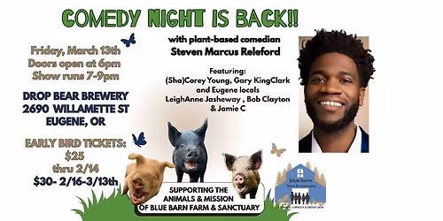 Blue Barn Comedy Night at Drop Bear Brewery