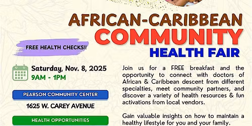 African - Caribbean 2025 Community Health Fair