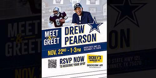 Dickey's BBQ Meet and Greet w\/ Dallas Cowboy Superbowl Champ Drew Pearson