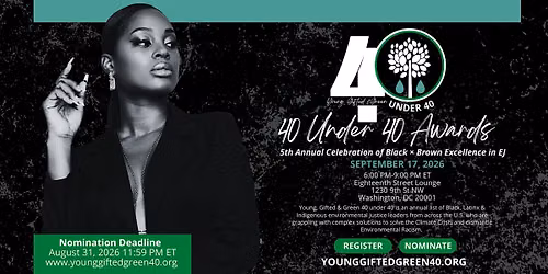 Congressional Black Caucus Young, Gifted & Green 40 Under 40 Awards 2026