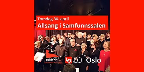 Ta sangen tilbake \u2013 allsang kvelden f\u00f8r 1. mai 2026