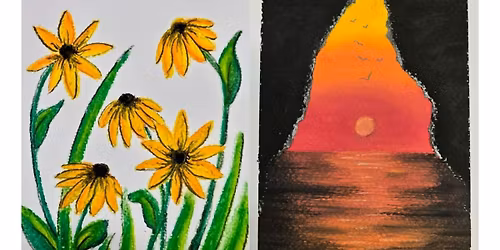 Kids Painting with Pastels Art Class