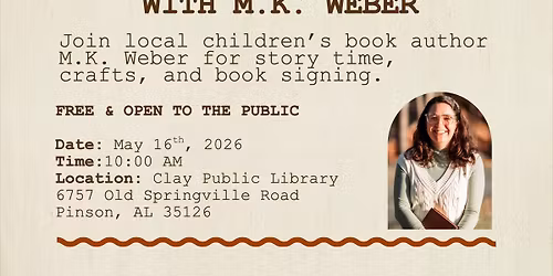 Special Storytime\/Book Signing for The Book Monster