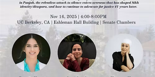 UC Berkeley Sikh Student Association - 1984 Panel