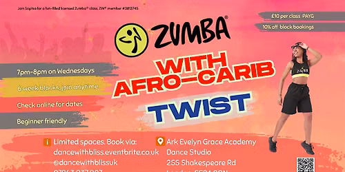 Zumba with an Afro-Carib twist