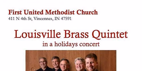 Louisville Brass Quintet in a holidays concert