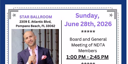 NDTA WORKSHOPS WITH GRIGOL KRANZ: FOXTROT AND BOLERO