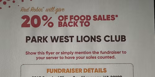 Red Robin Fundraiser Event 