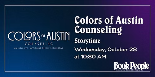 BookPeople Presents: Counseling Storytime with Colors of Austin Counseling