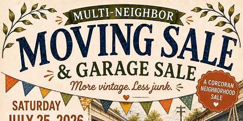 Garage Sale - Moving, Vintage, Household