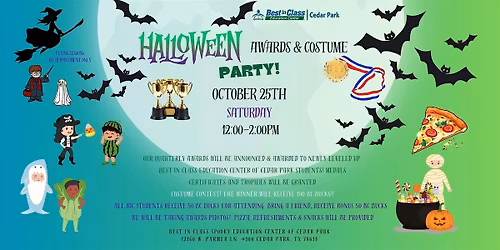 Halloween Awards and Costume Party!