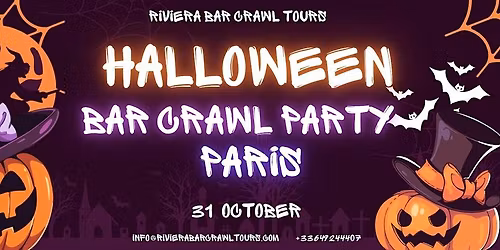 Paris Halloween Bar Crawl Party 2025 \/  Halloween Barathon Paris 2025