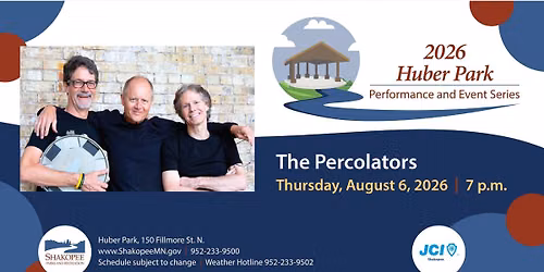 Huber Park Performance and Event Series - The Percolators