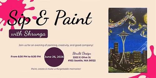 Sip and Paint | Starry Night Seattle